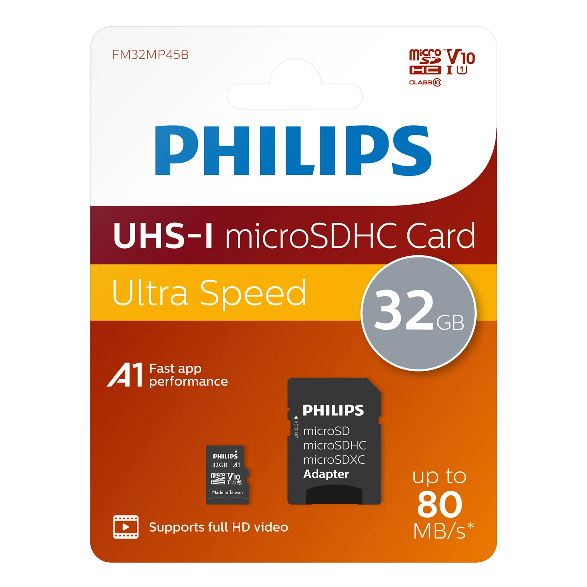 Philips microSDHC UHS-I U1 Karte 32 GB