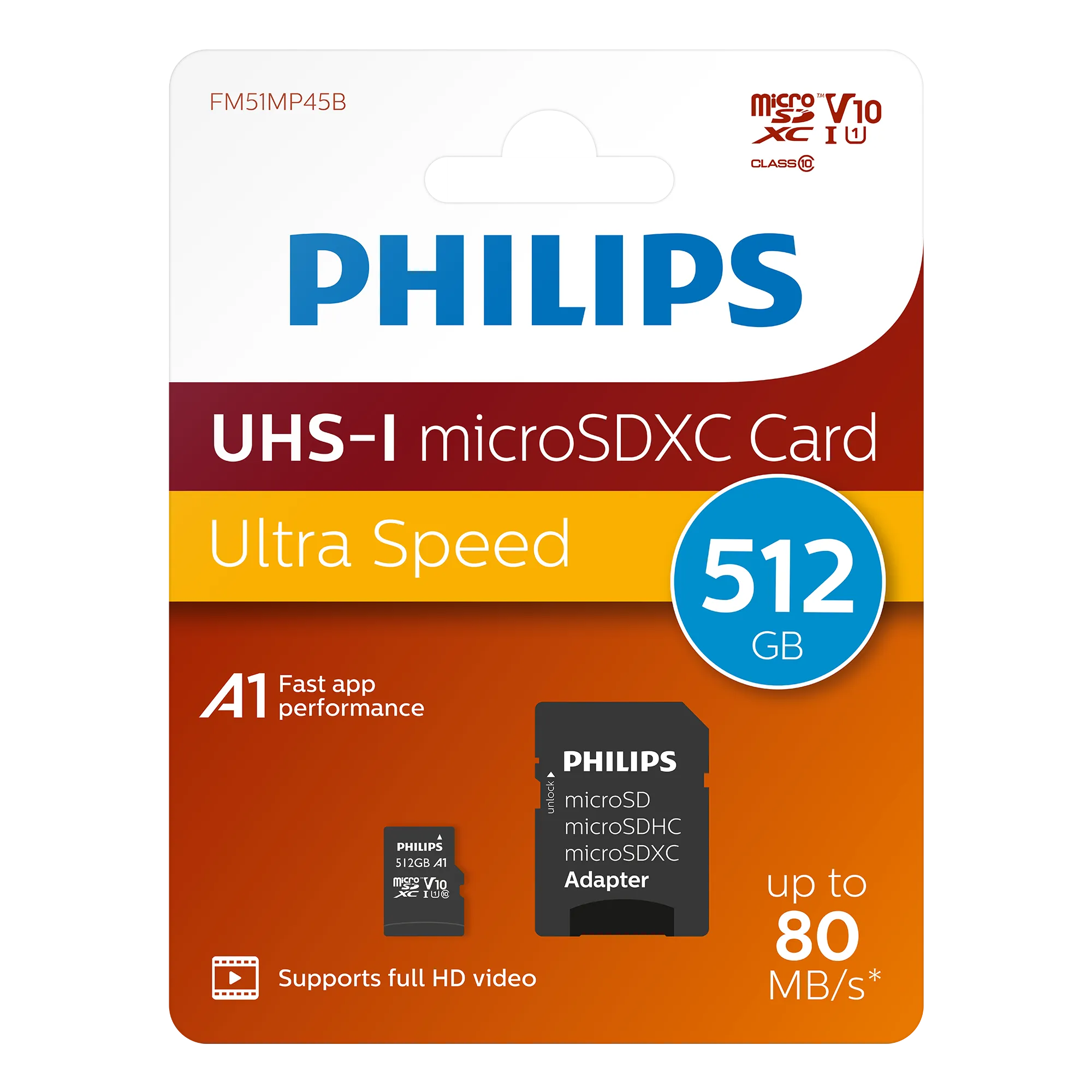 Philips microSDXC-Karte UHS-I U1 512 GB