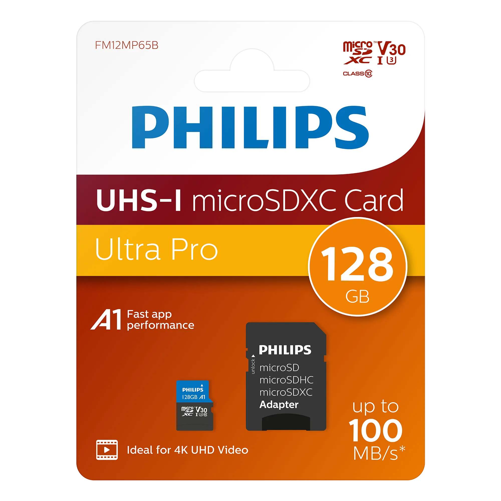 Philips microSDXC Karte UHS-I U3 128 GB