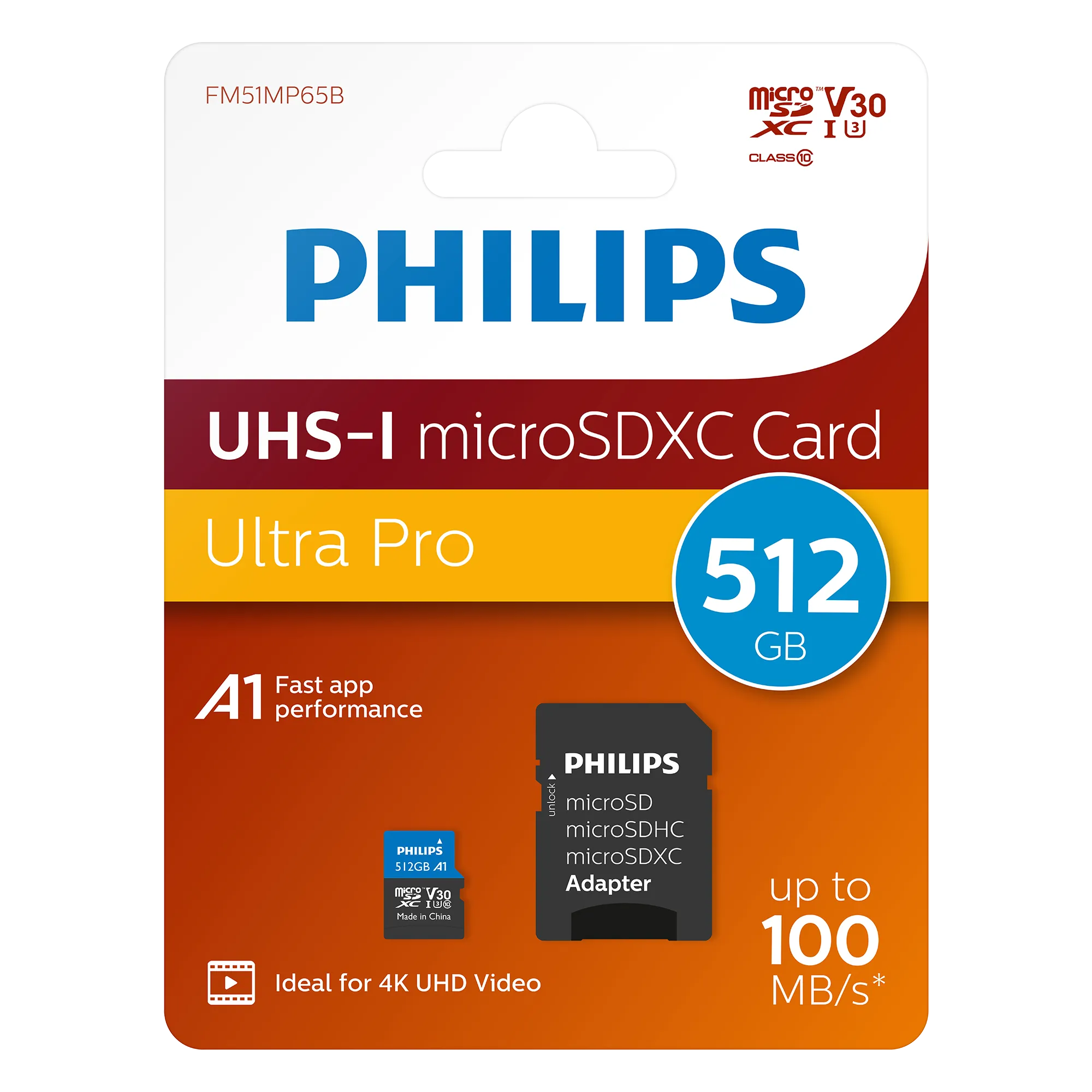 Philips microSDXC Karte UHS-I U3 512 GB