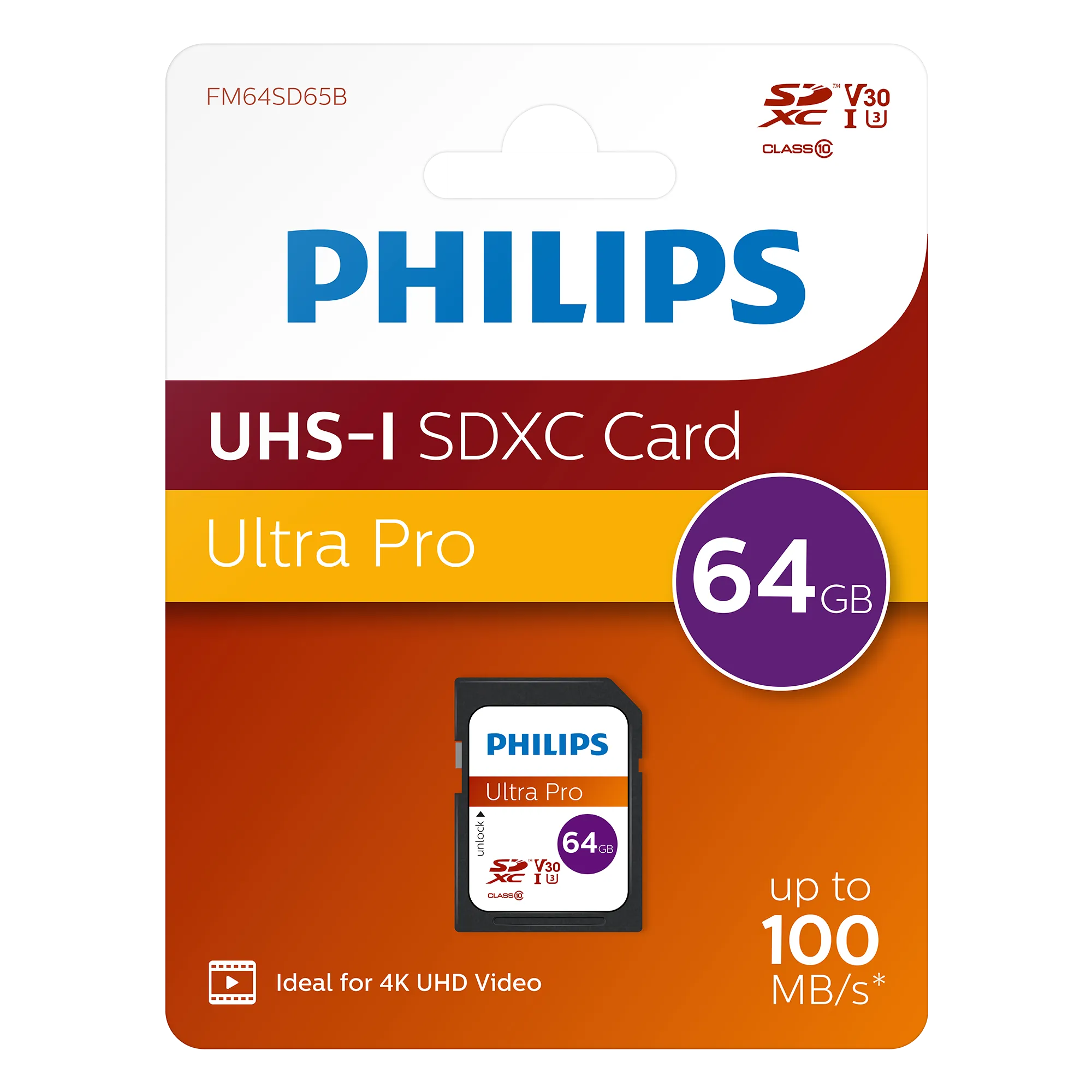 Philips SDXC Karte UHS-I U3 64 GB