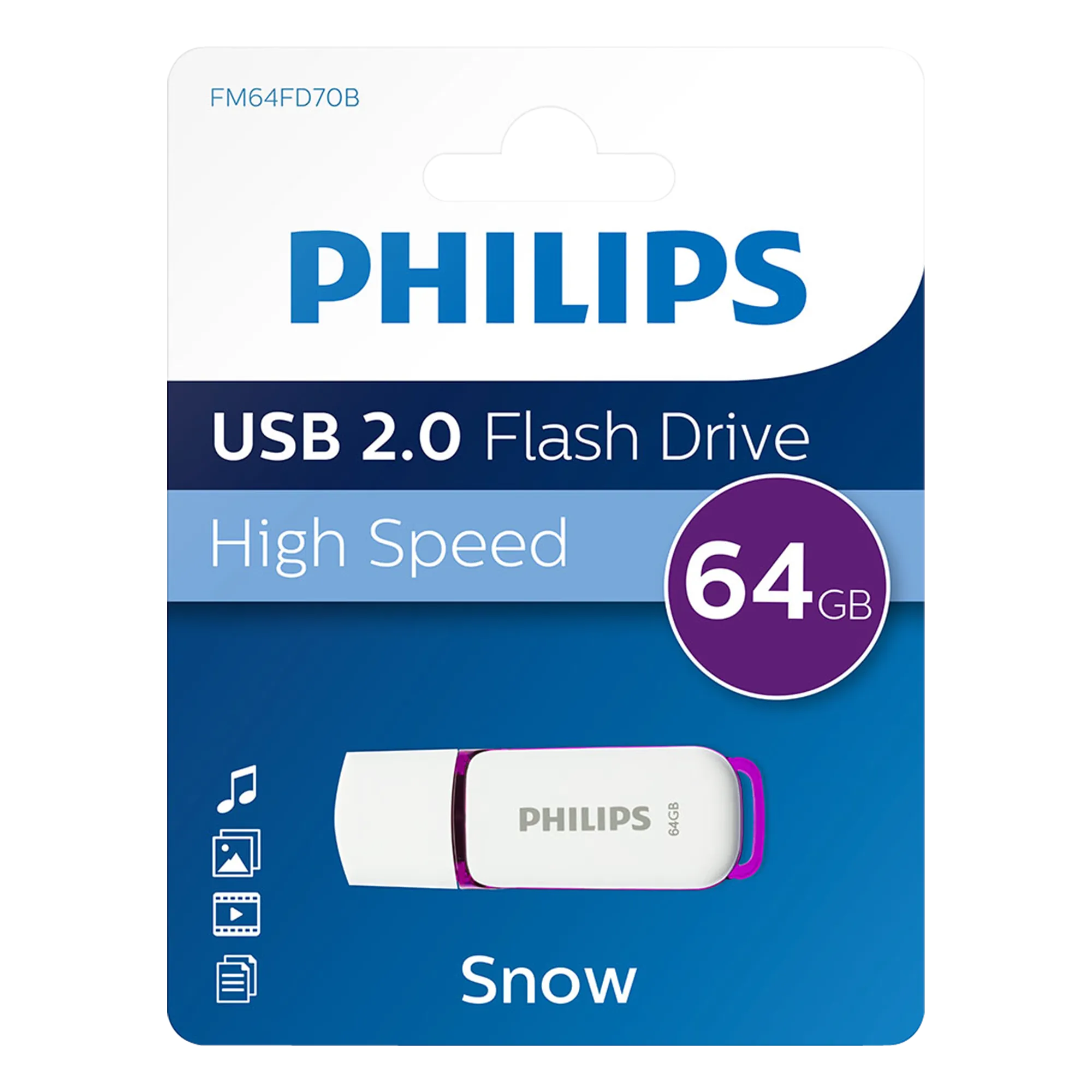Philips USB 2.0 Snow 64 GB