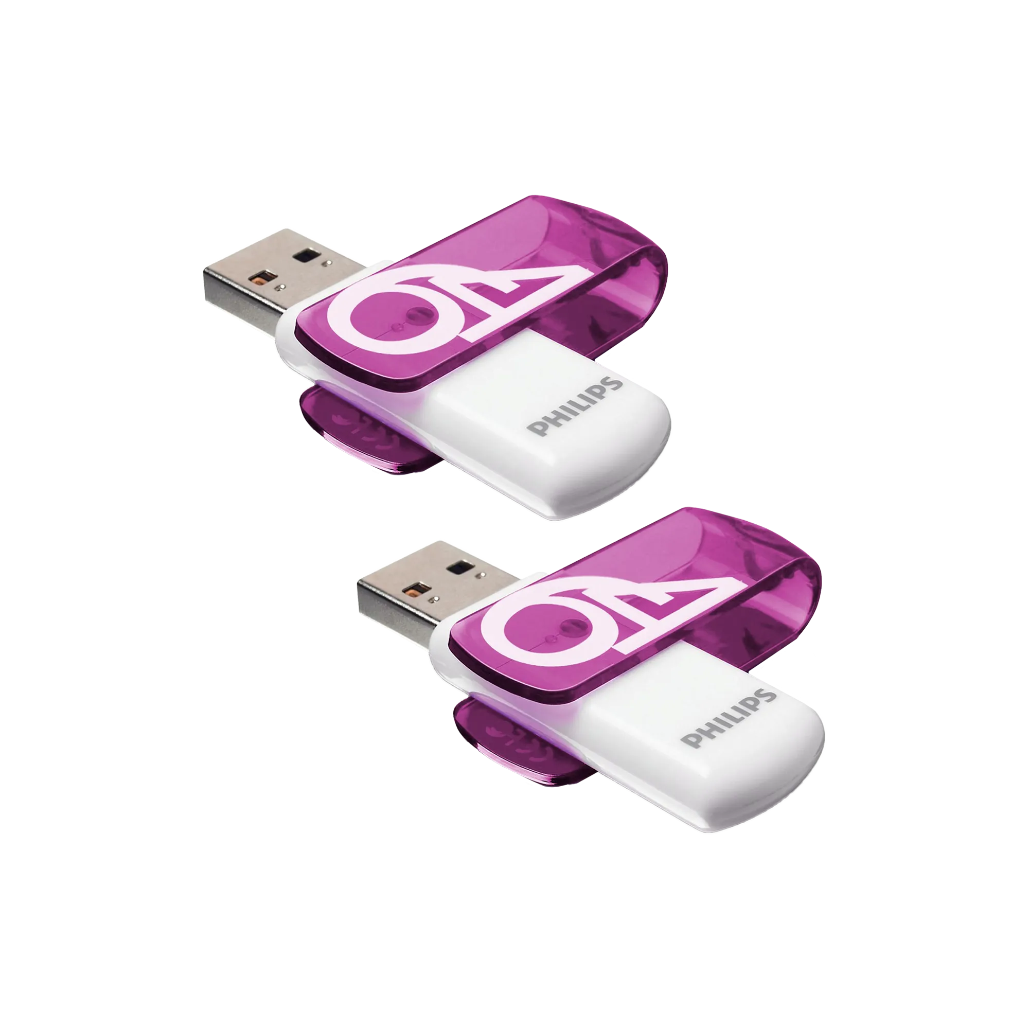 Philips USB 2.0 Vivid 64 GB 2-pack