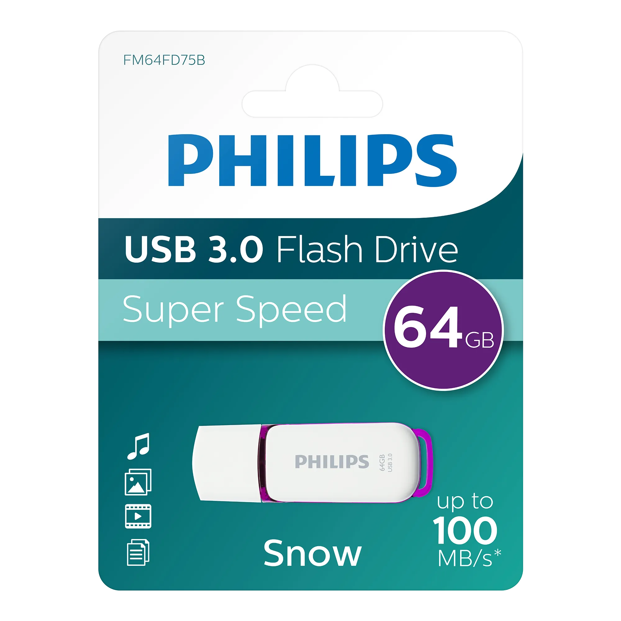 Philips USB 3.0 Snow 64 GB