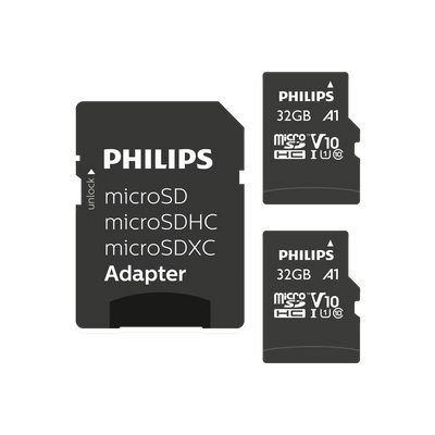 Philips microSDHC kaart UHS-I U1 32 GB 2-pack