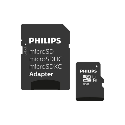Philips microSDHC kaart UHS-I U1 8 GB