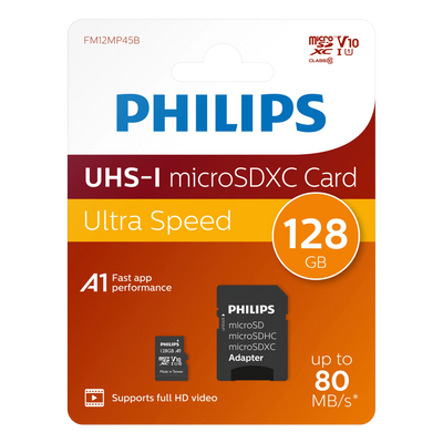 Philips microSDXC kaart UHS-I U1 128 GB
