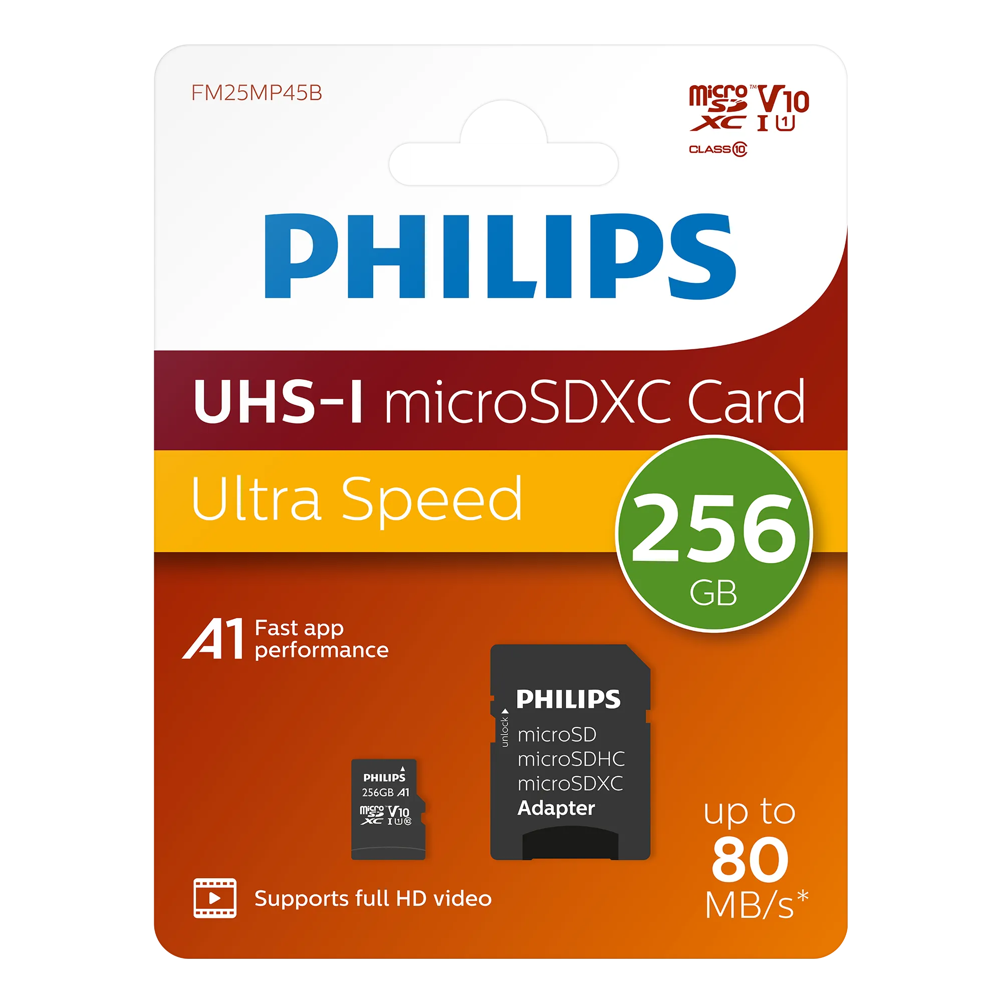 Philips microSDXC-Karte UHS-I U1 256 GB