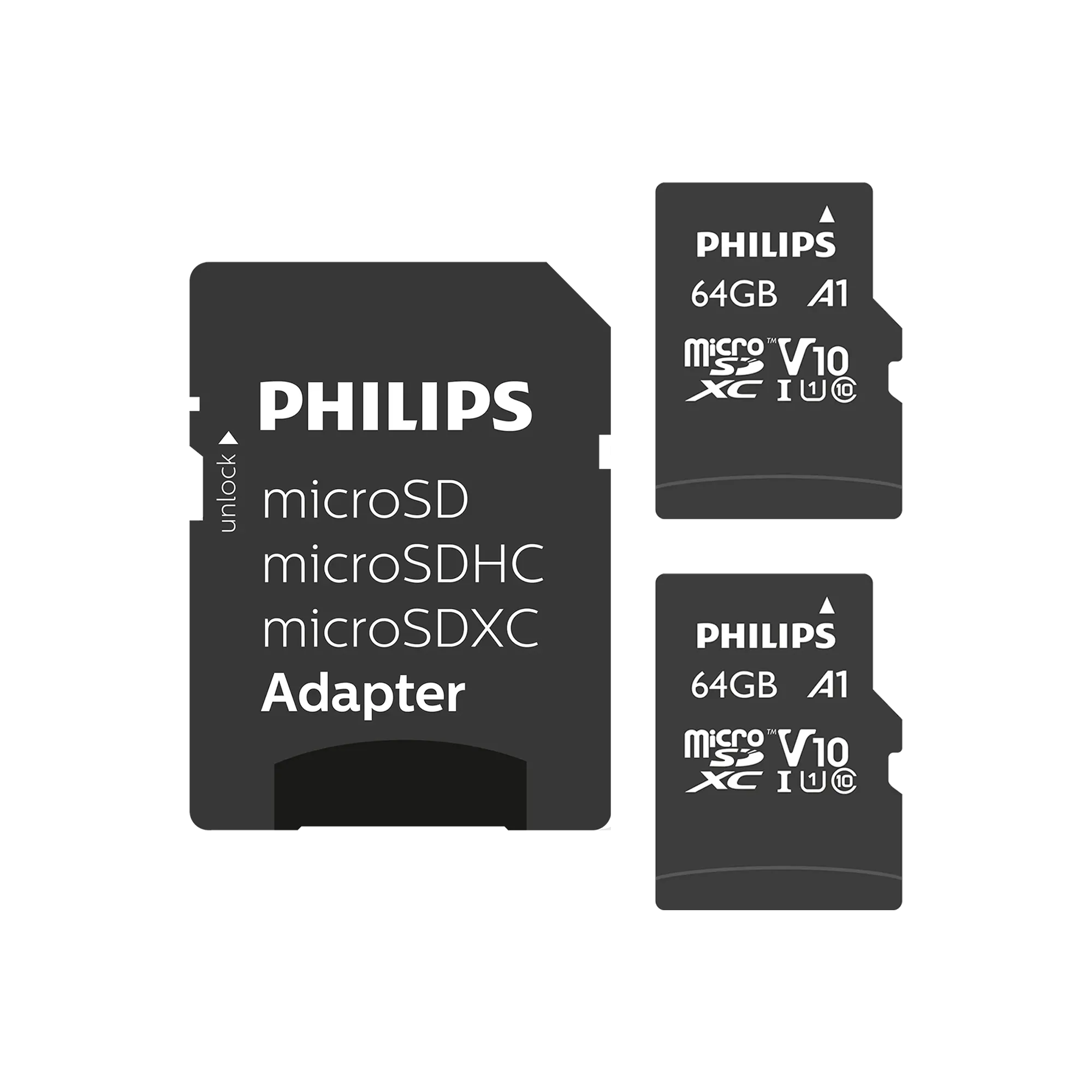 Philips microSDXC-Karte UHS-I U1 64 GB 2er-Pack