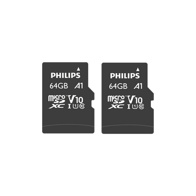 Philips microSDXC kaart UHS-I U1 64 GB 2-pack