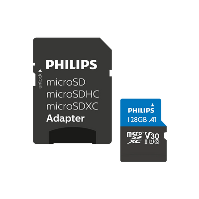 Carte microSDXC Philips UHS-I U3 128 Go