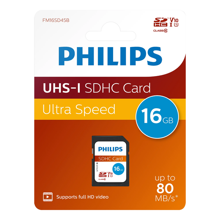 Philips SDHC kaart UHS-I U1 16 GB