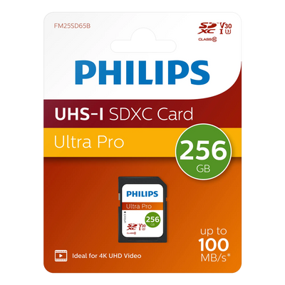 Philips SDXC kaart UHS-I U3 256 GB