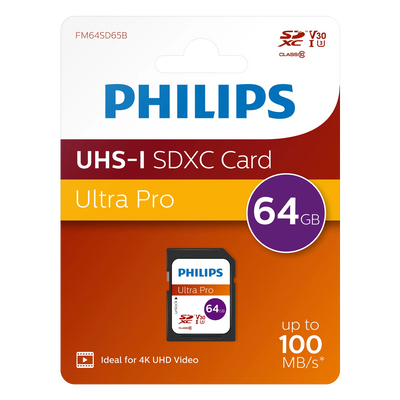 Philips SDXC card UHS-I U3 64 GB