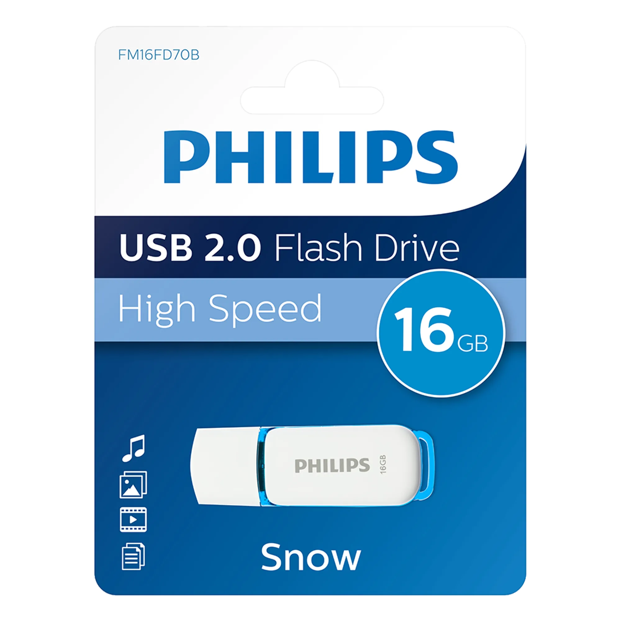 Philips USB 2.0 Snow 16 GB