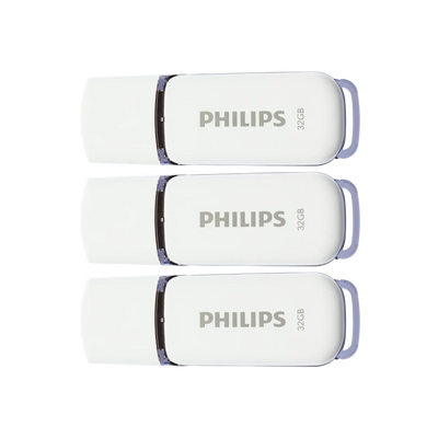 Philips USB 2.0 Snow 32 GB 3-pack