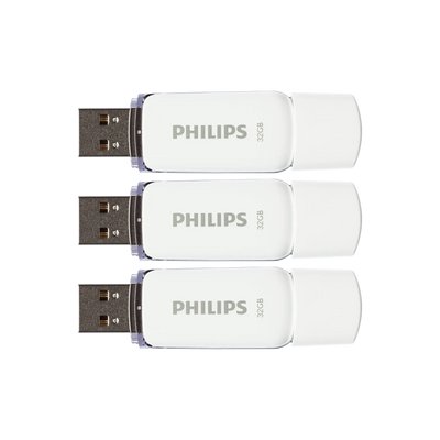 Philips USB 2.0 Snow 32 GB 3-pack