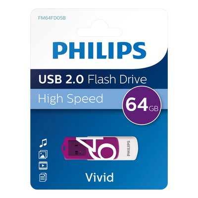 Philips USB 2.0 Vivid 64 GB
