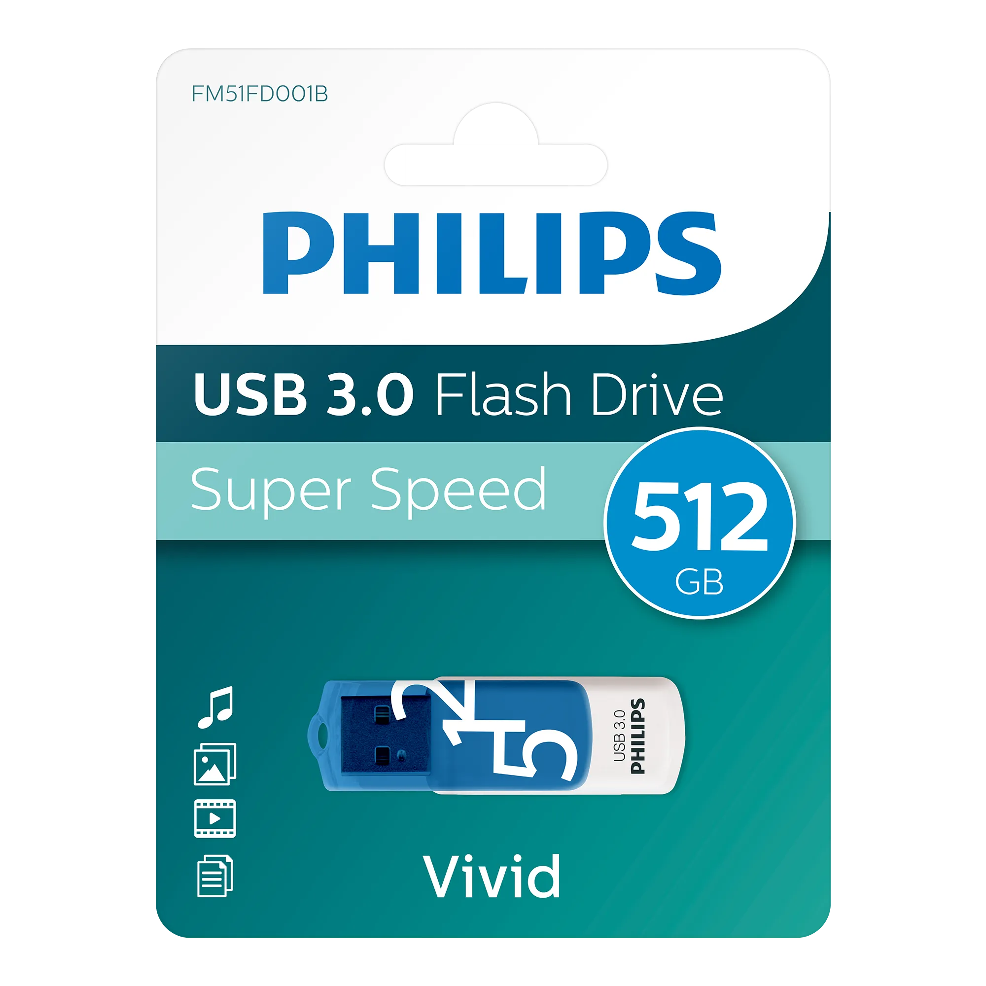Philips USB 3.0 Vivid 512 GB