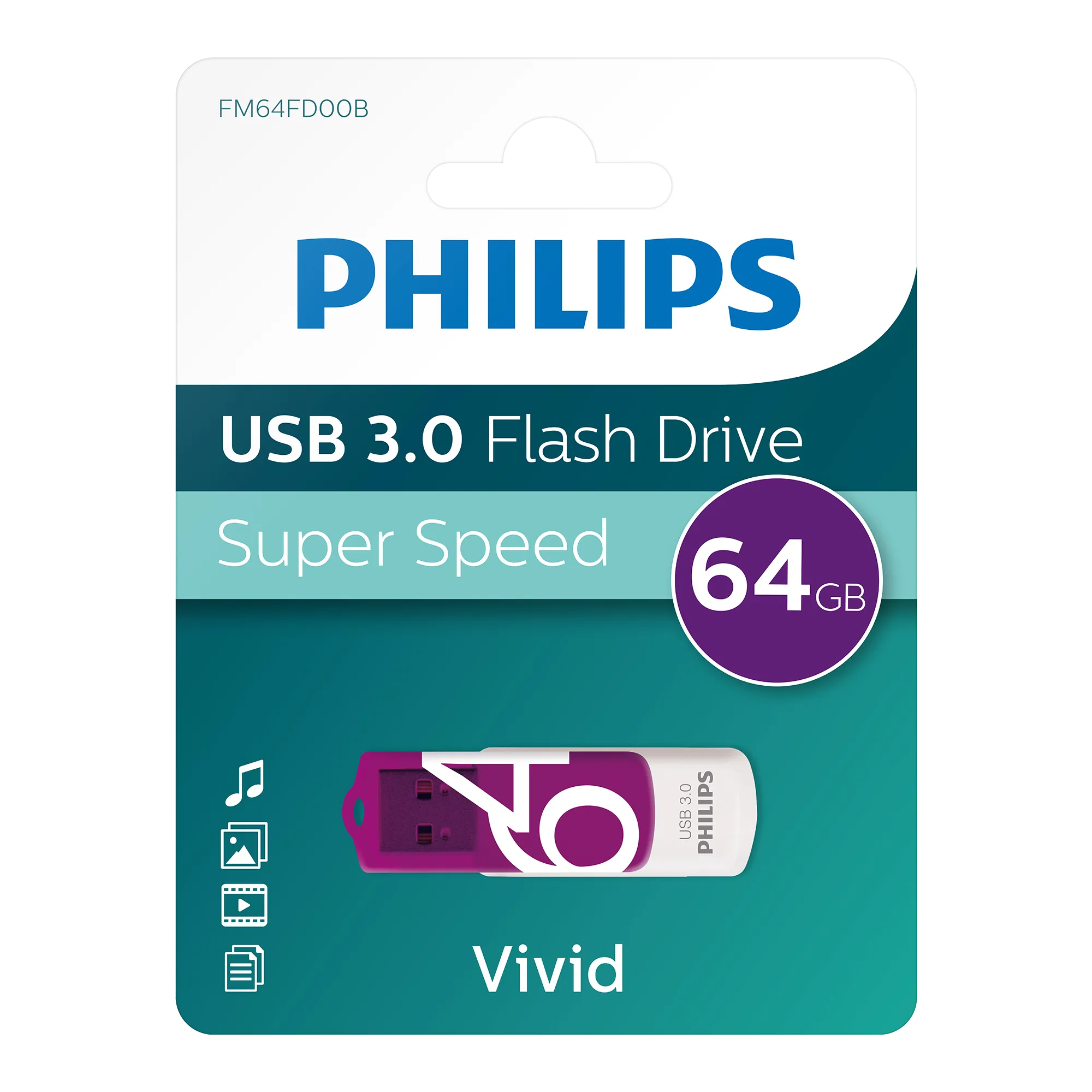 Philips USB 3.0 Vivid 64 GB