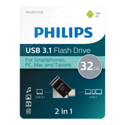 Philips USB 3.1 2-in-1 USB-C 32 GB