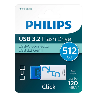 Philips USB 3.2 Click 512 GB