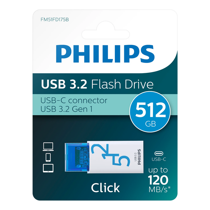 Philips USB 3.2 Click 512 GB