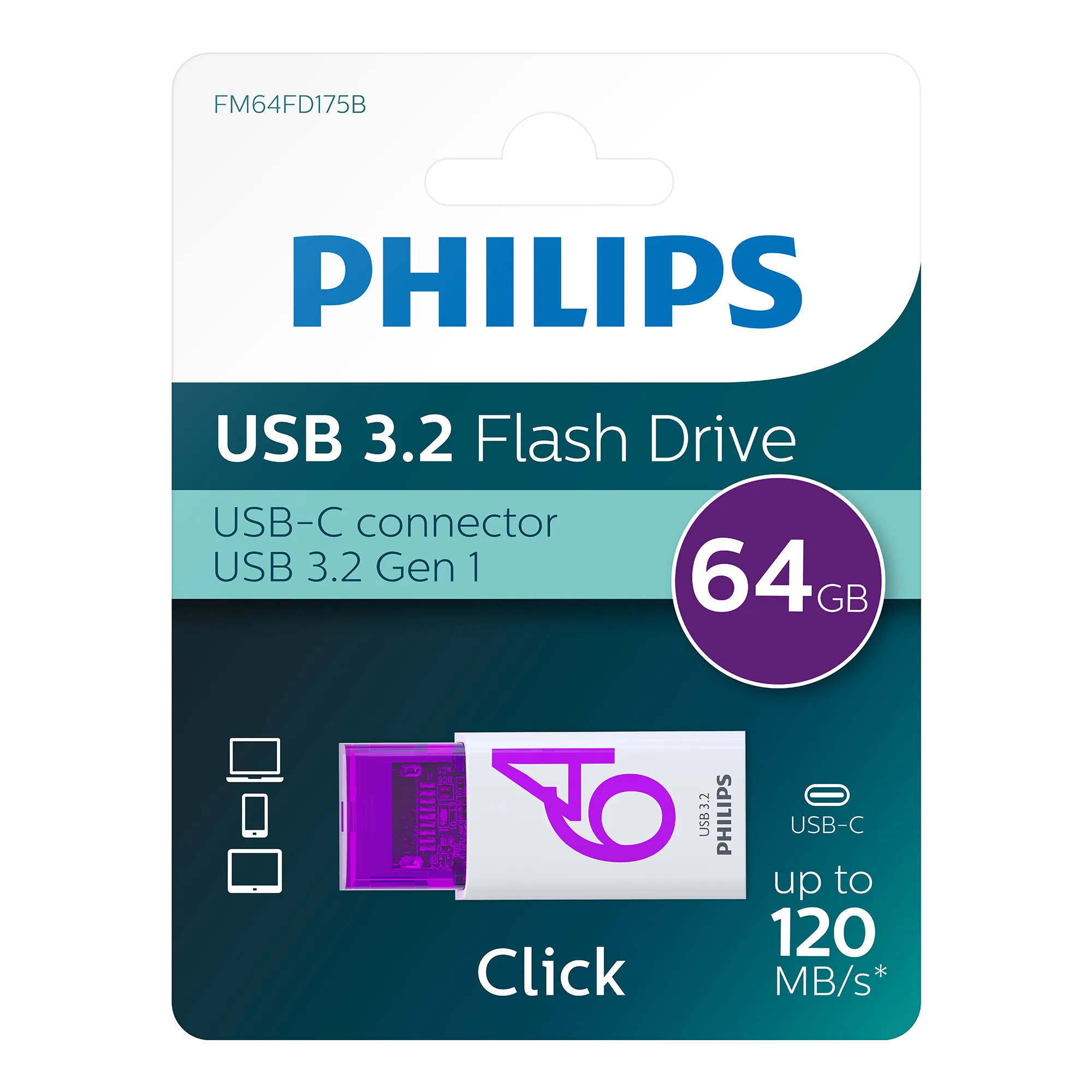 Philips USB 3.2 Click 64 GB