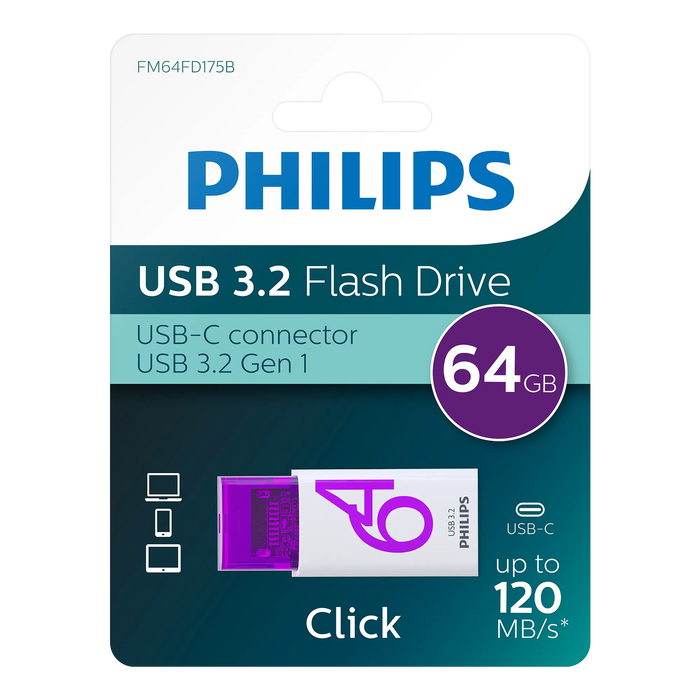 Philips USB 3.2 Click 64 GB
