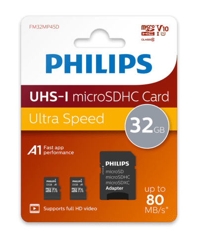 Philips Micro SDHC Card 32GB 2-Pack