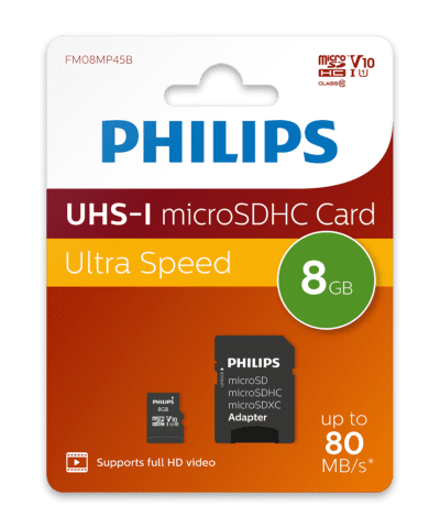 Philips Micro SDHC Kaart 8GB