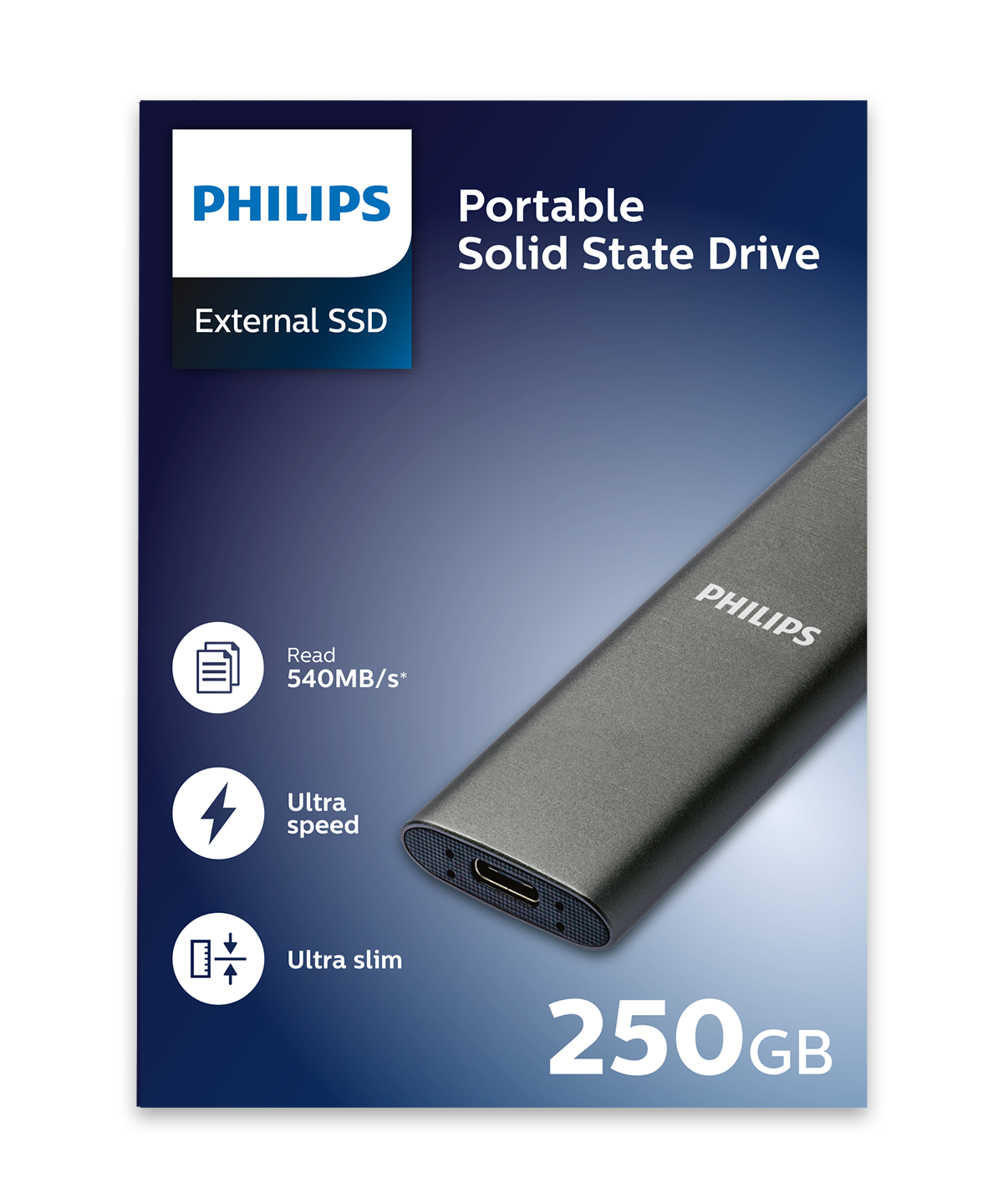 Externe SSD Ultra speed USB-C 250GB