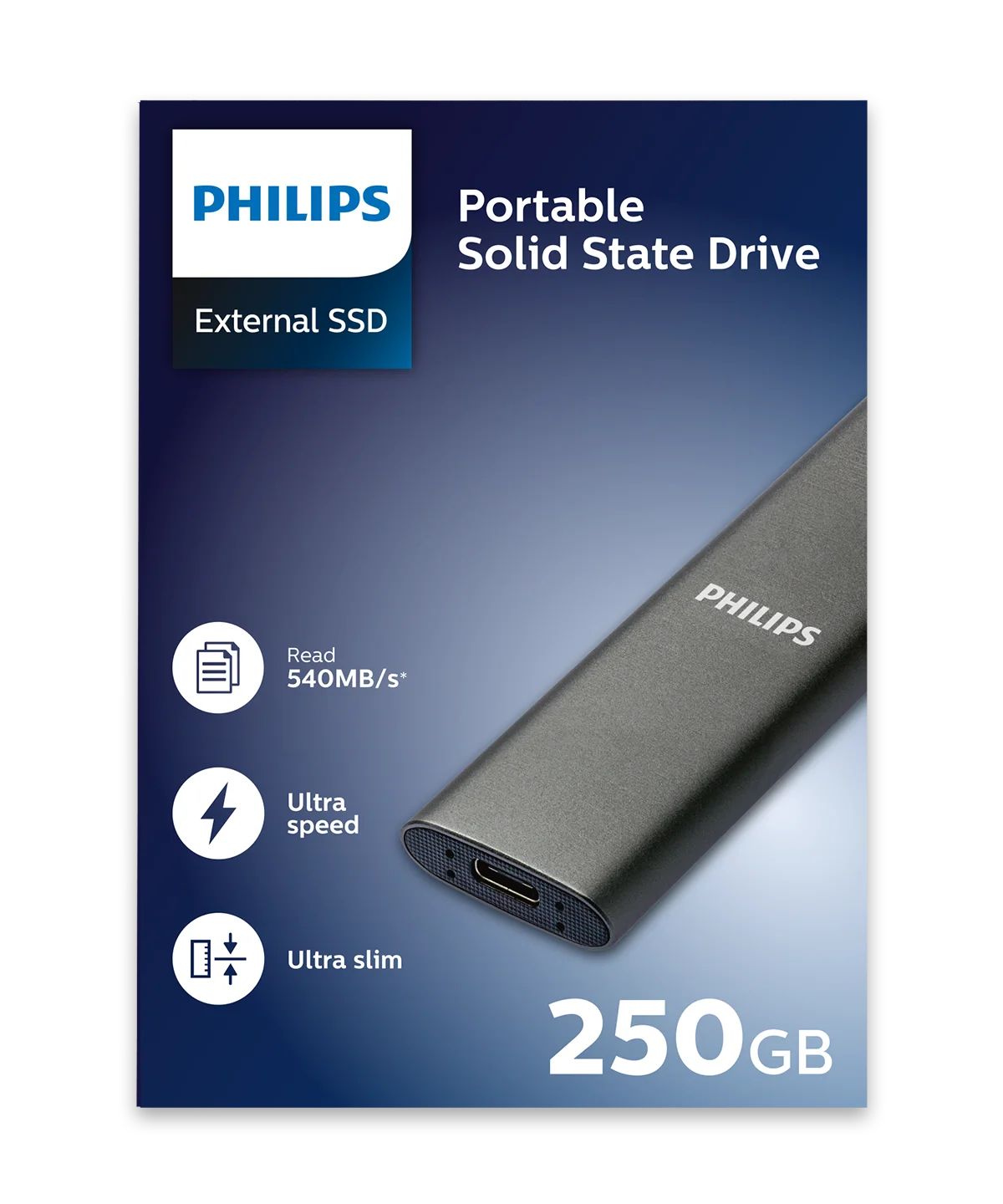 External SSD Ultra speed USB-C 250GB
