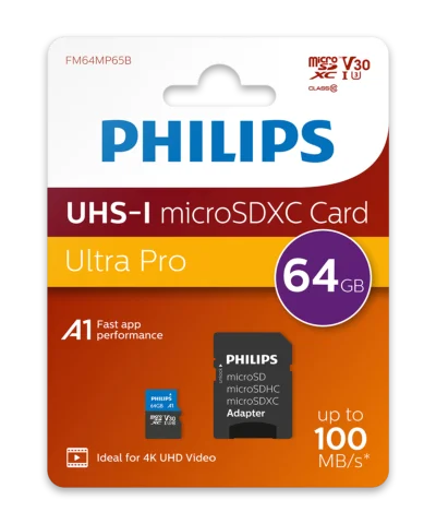 Philips Micro SDXC UHS-I U3 64GB