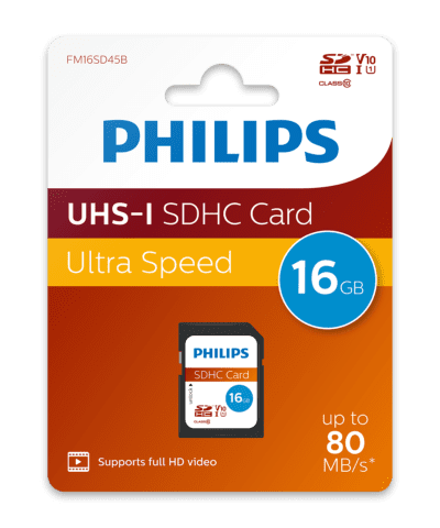 Philips SDHC Kaart 16GB