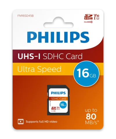 Philips SDHC Kaart 16GB