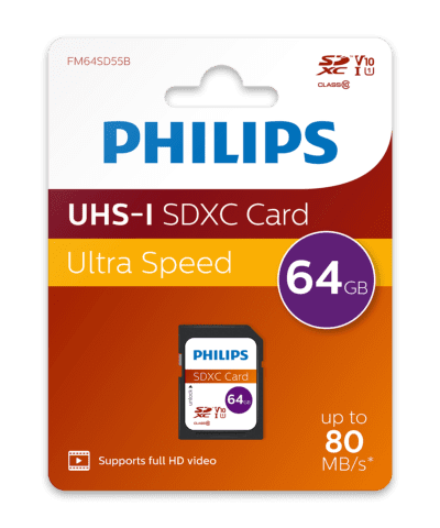 Philips SDHC Kaart 64GB