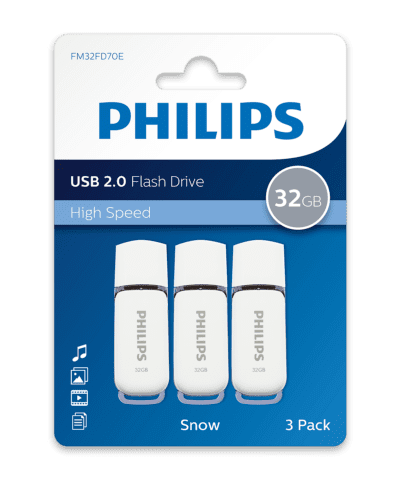 Philips USB 2.0 Snow Edition 32GB 3-Pack