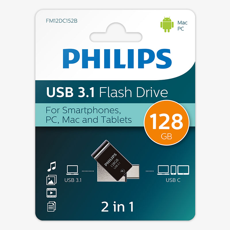 Philips USB 3.1 2-in-1 USB-C Edition