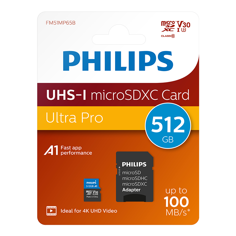 Philips Micro SDXC UHS-I U3 512GB