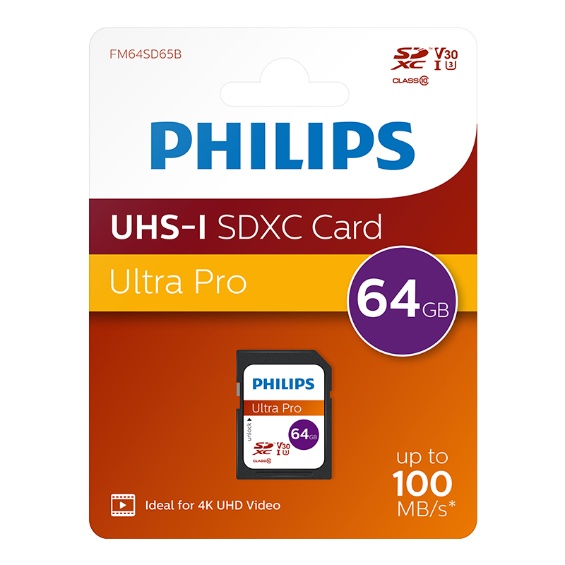 Philips SDXC UHS-I U3 64GB