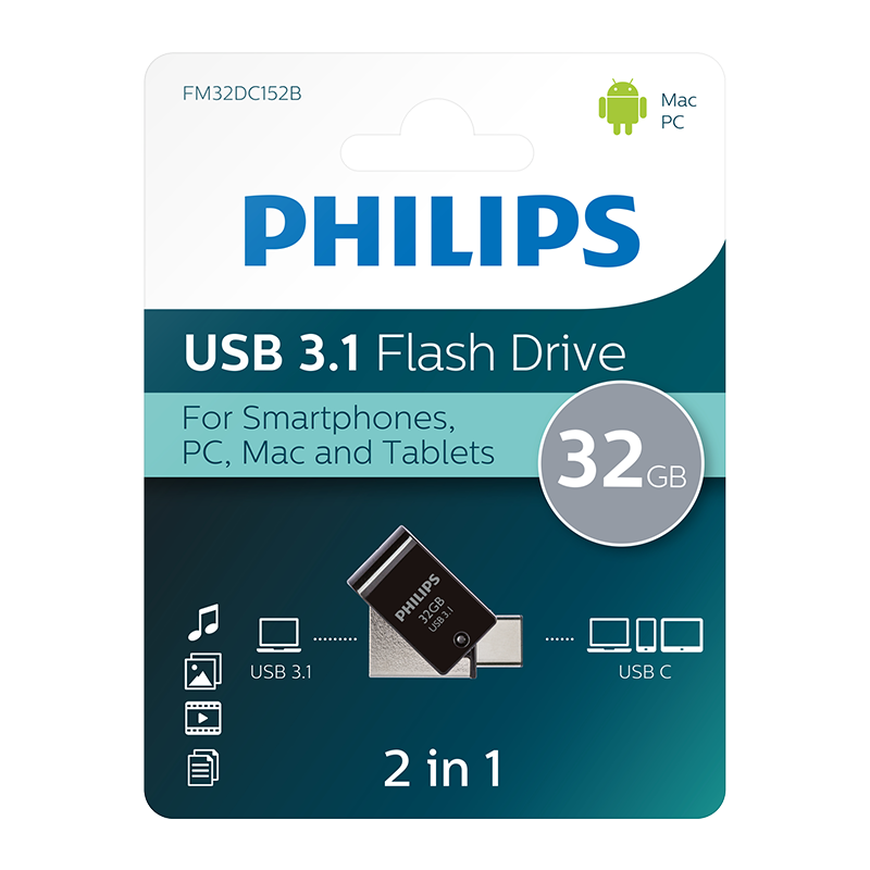 Philips USB 3.1 OTG 32 Go